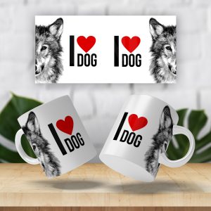 Caneca I Love Dog