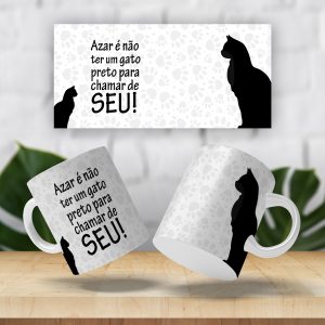 Caneca Azar é não ter um gato preto