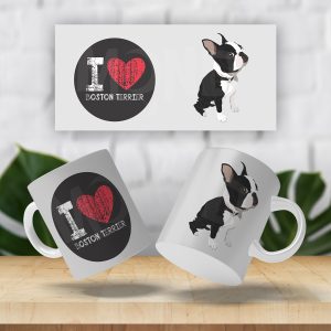 Caneca I Love Boston Terrier