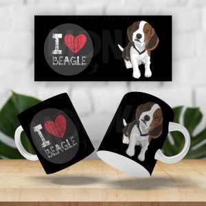 Caneca I Love Beagle