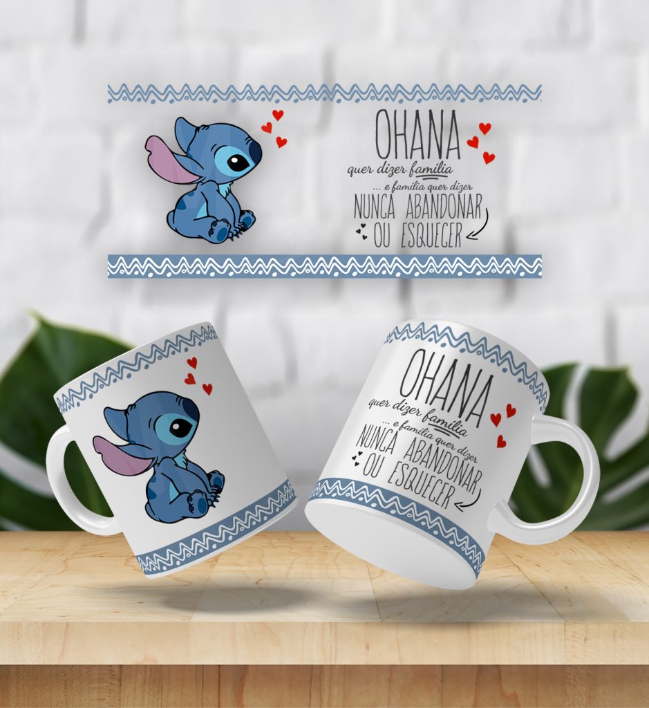 Caneca Desenho Lilo e Stitch