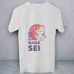 T-Shirt Só Sei que Nada Sei