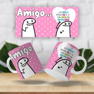 Caneca Amigo você merece o mundo