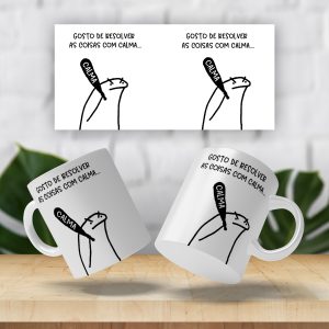 Caneca Resolver com calma
