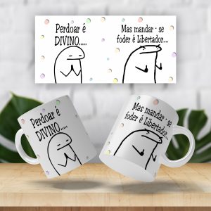 Caneca Perdoar é divino