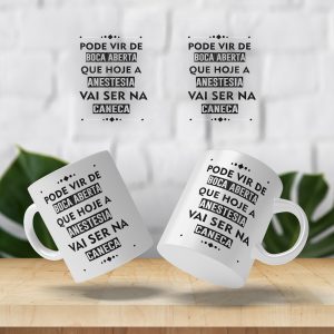 Caneca Pode vir de boca aberta