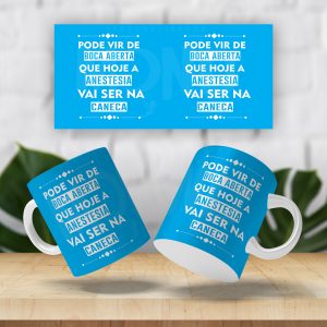 Caneca Pode vir de boca aberta