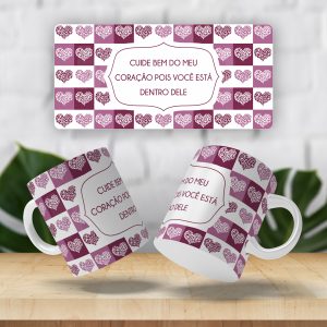 Caneca Cuide bem do meu coração