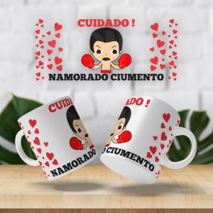 Caneca Cuidado, namorado ciumento