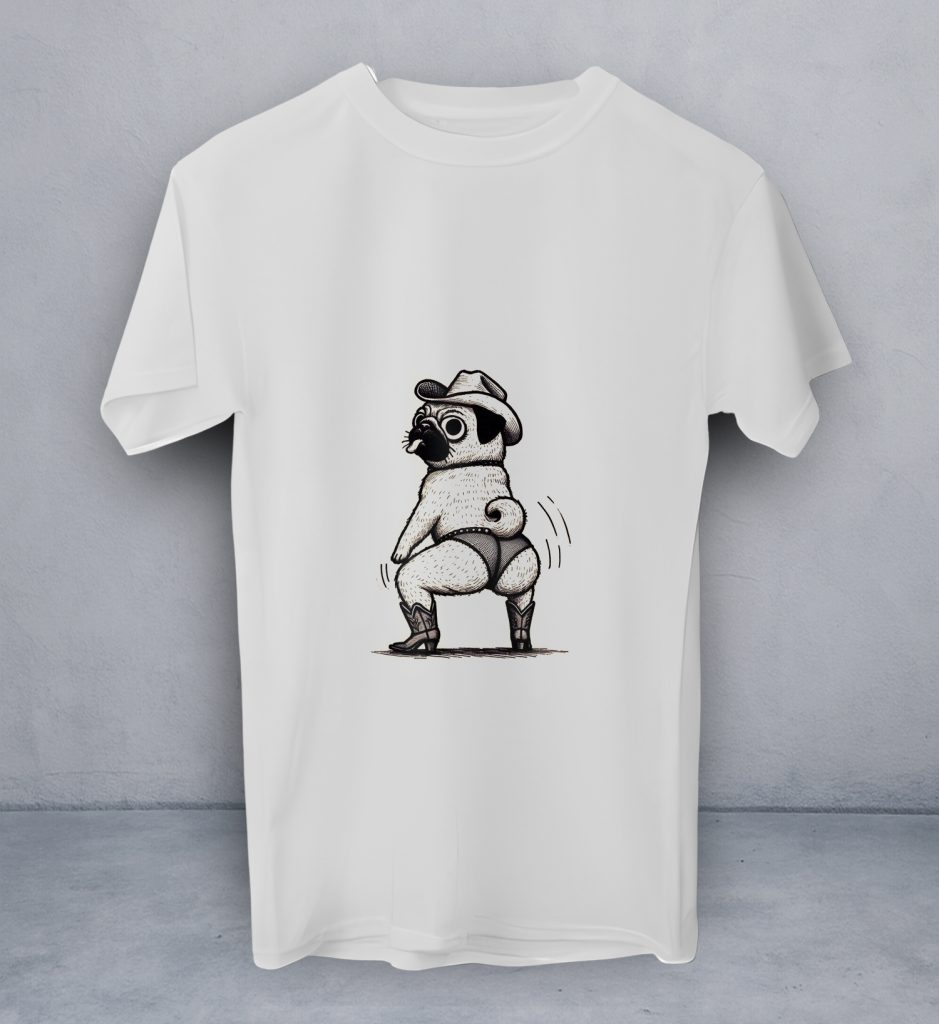 T-Shirt Pug Ousado