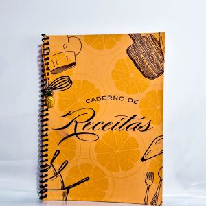 Caderno de Receita Laranja