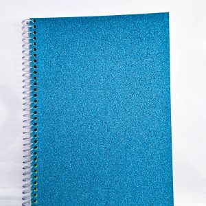 Caderno Azul Claro Brilho