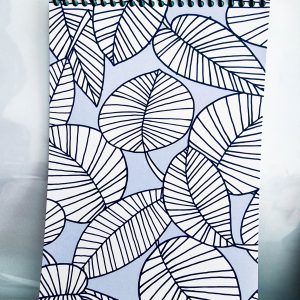 Bloco Azul com Ramos