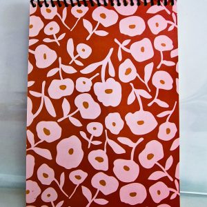 Bloco Laranja Forte com Flores