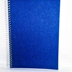 Caderno Simples Azul Brilho