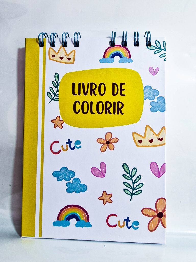 Livro Colorir Amarelo Cute