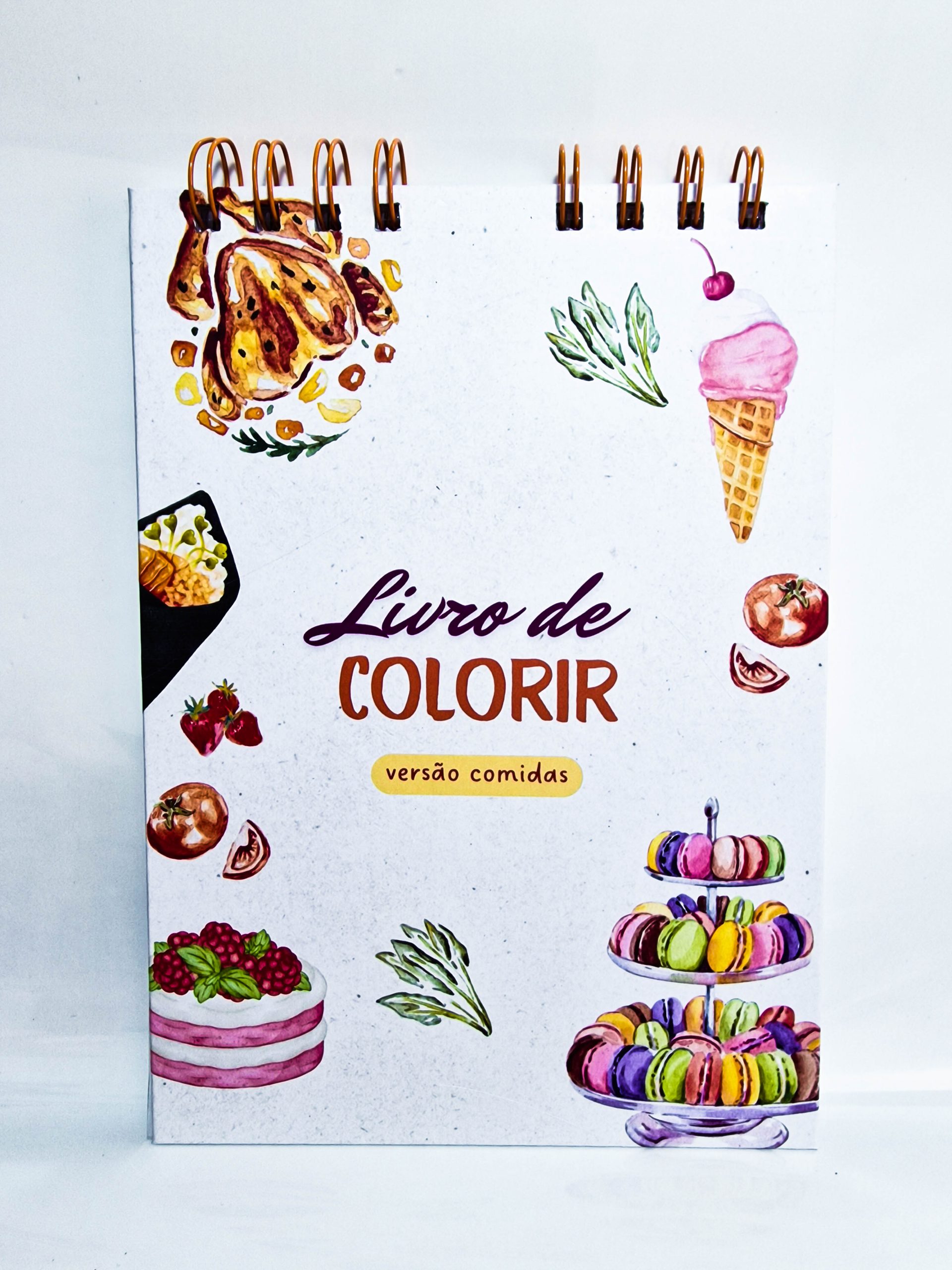 capa colorir comidas