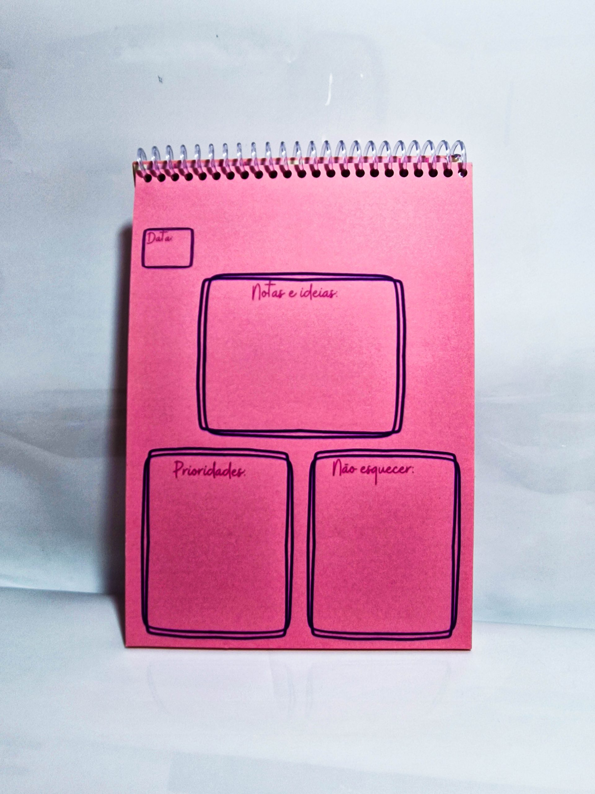 folhas rosas de bloco