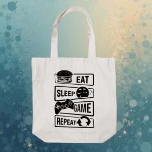 Ecobag Eat Sleep Game Repeat