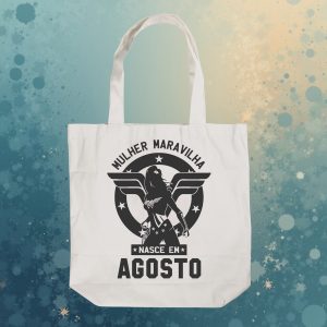 Ecobag Mulher Maravilha de Agosto