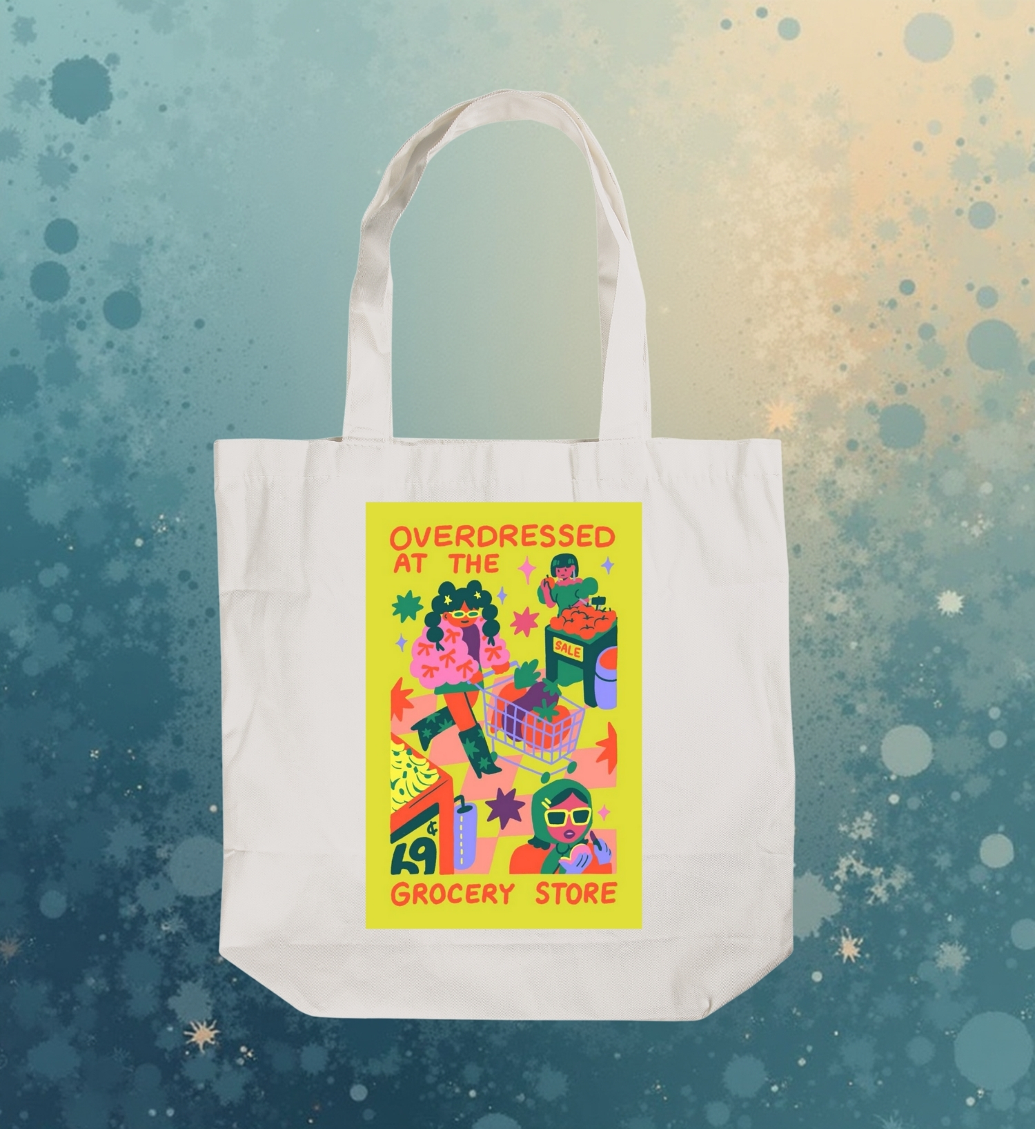 Overdressed at The Grocery Store